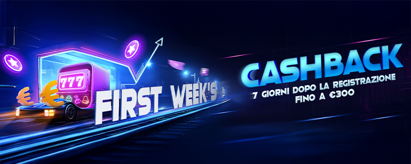 Promozione cashback della prima settimana MyStake fino a 300 €